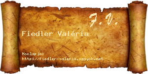 Fiedler Valéria névjegykártya